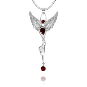 Angel pendant dance necklace