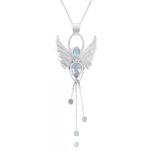 Angel Necklace in Moonstone cut