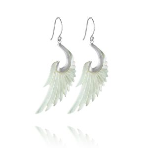 Mother of Pearl Angel Wing Earrings IBR