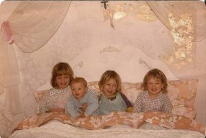 Crumpets in Grandma's bed.