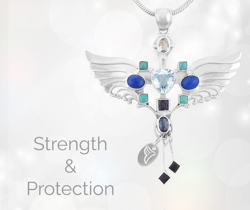 Gemstones in Archangel Michael Pendant