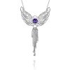 Peace Angel Necklace in Filigree with Amethyst