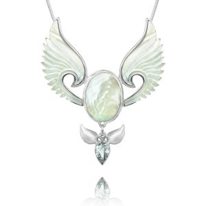 Divine Feminine Pendant Guardian Angel Necklace