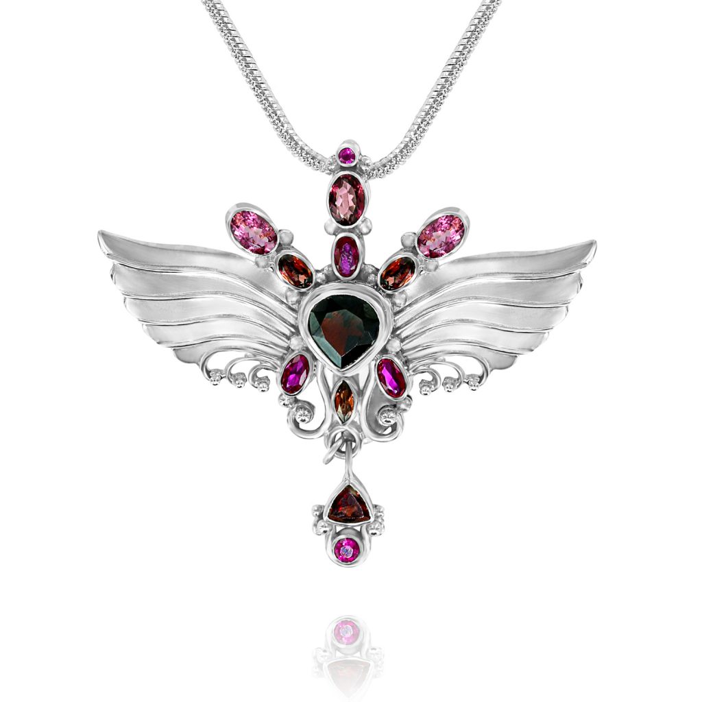 archangel uriel necklace silver