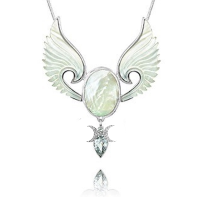 divine feminine angel pendant