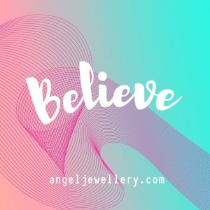 believe angel pendant