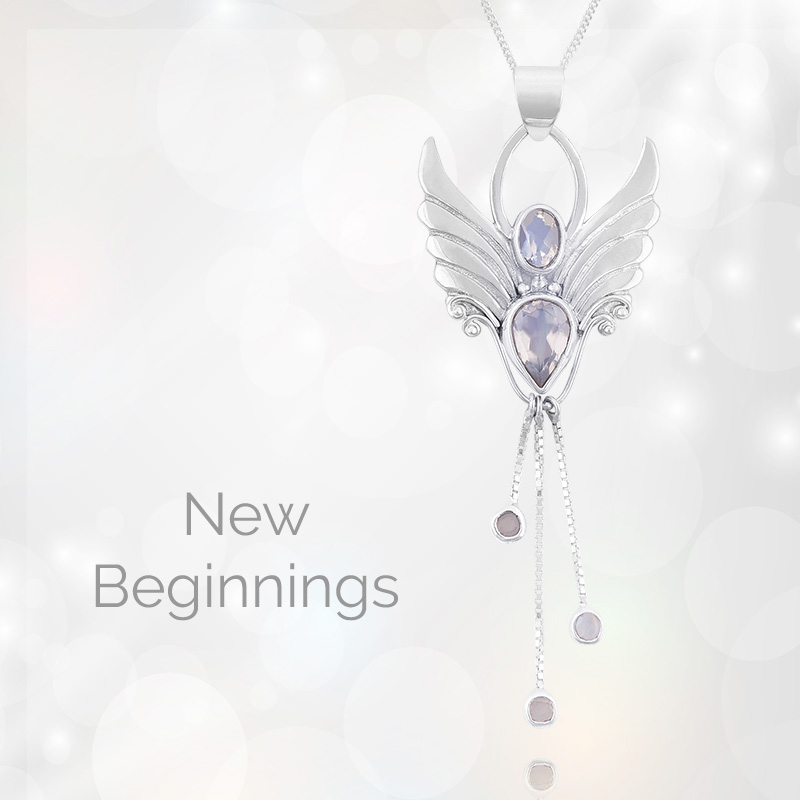 angel necklace for new beginnings