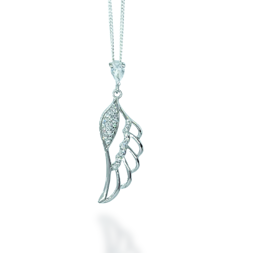 Pave Angel Wing Pendant