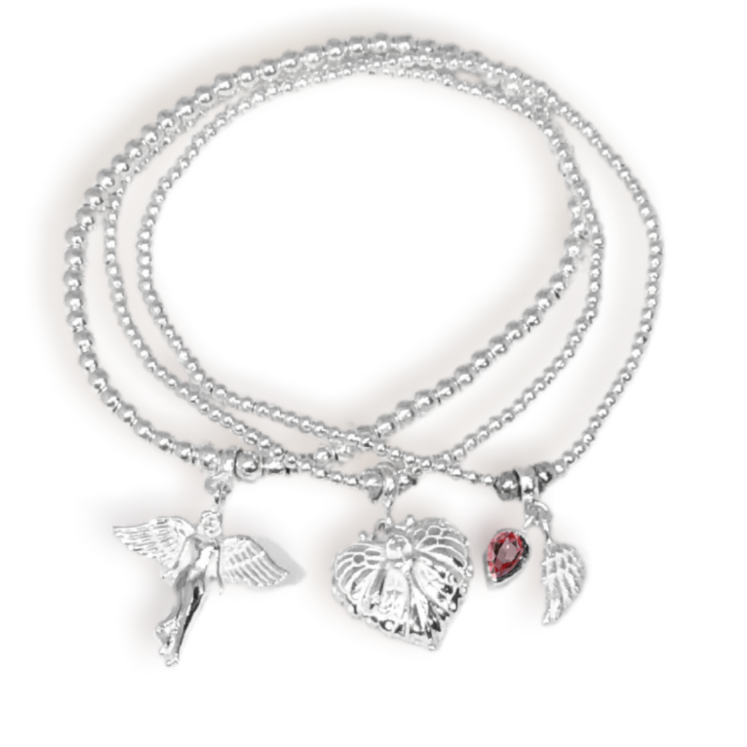 Sterling Silver Engraved Memorial Bracelet With Star Charm - The Perfect  Keepsake Gift